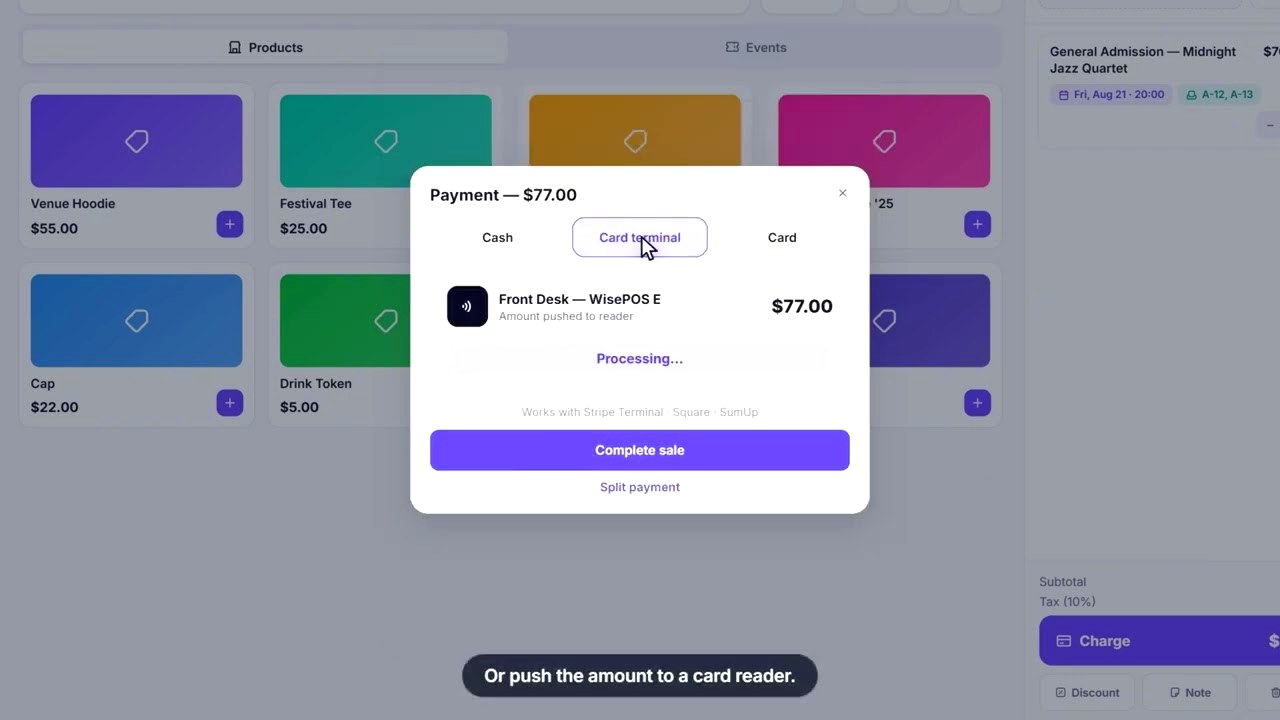 Point of Sale in action