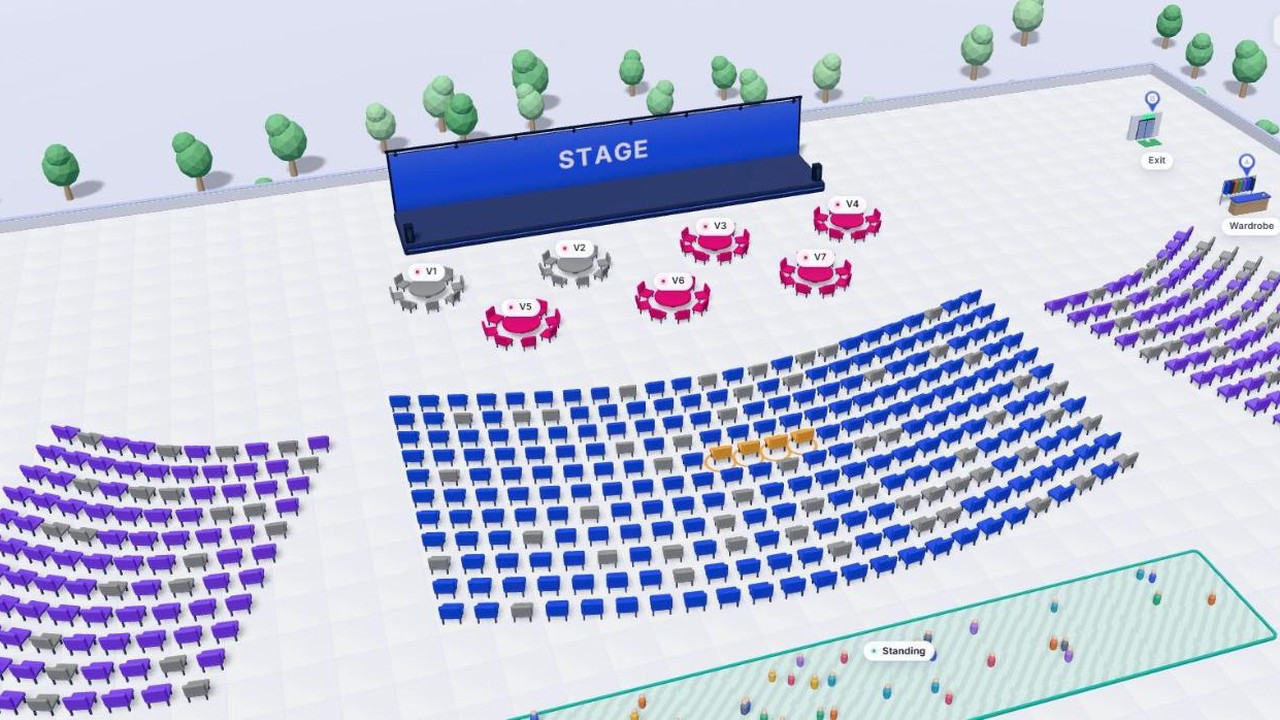 Venue Designer in action