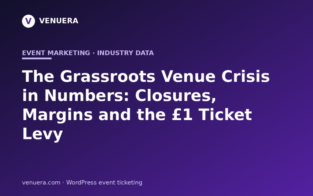 The Grassroots Venue Crisis in Numbers: Closures, Margins and the £1 Ticket Levy