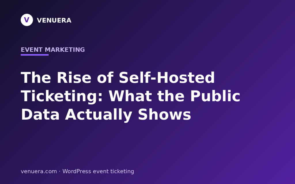 The Rise of Self-Hosted Ticketing: What the Public Data Actually Shows